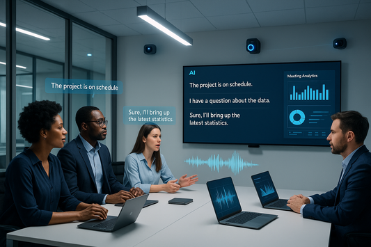 How AI Is Rewiring the Modern Meeting Room — Smart Cameras, Cleaner Audio & Live Transcripts