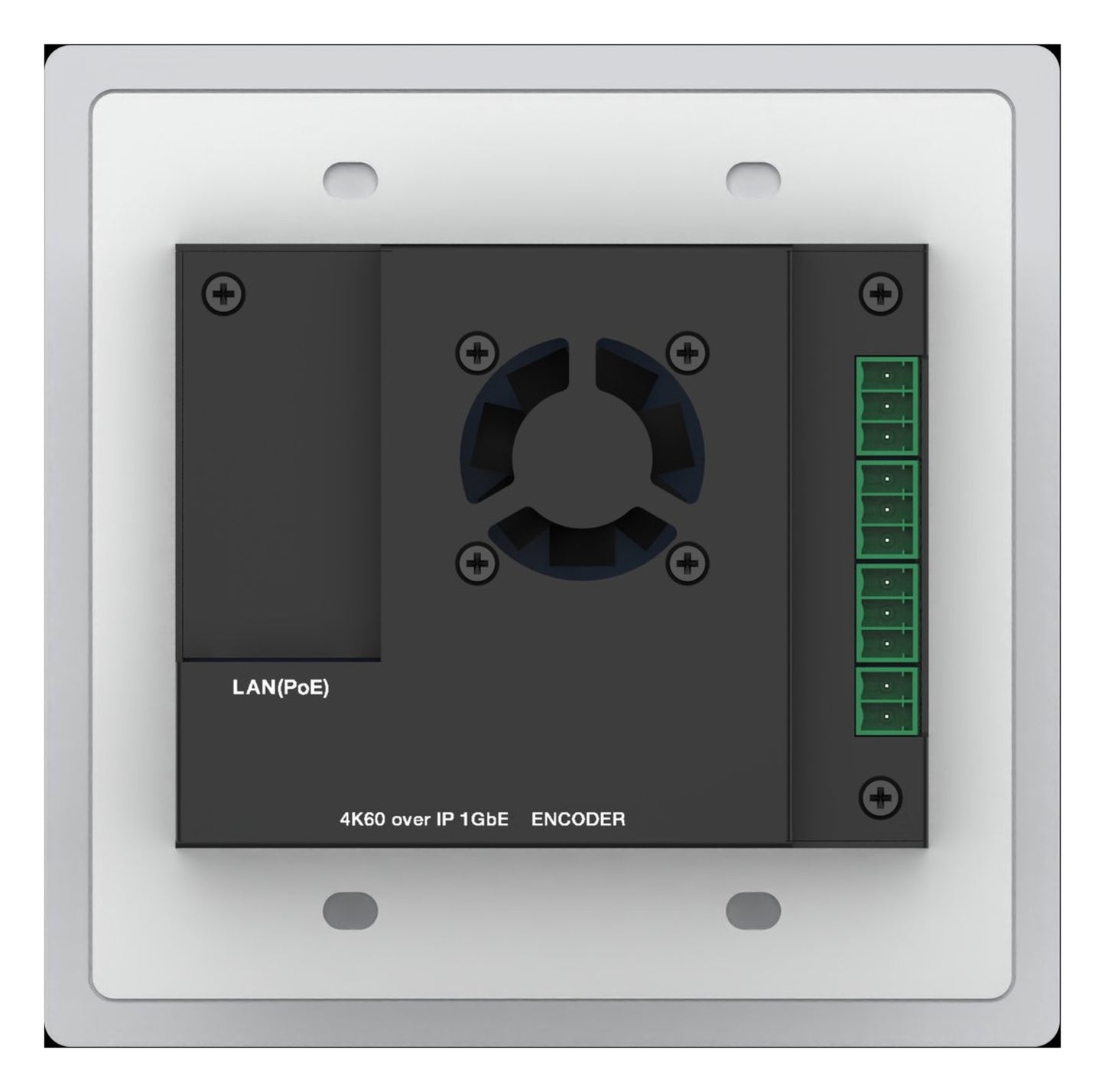 4K60 JPEG2000 AV over IP BYOD Wall Plate Encoder — Magnetic Mount