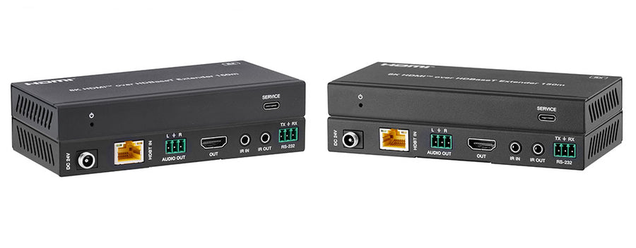 48Gbps 8K HDMI over HDBaseT Extender Kit (150m/492ft)