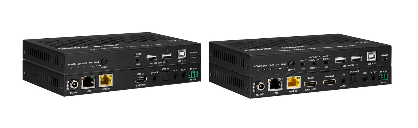 HDBaseT 3.0 4K HDMI Extender Kit with eARC and USB 2.0 - 328ft