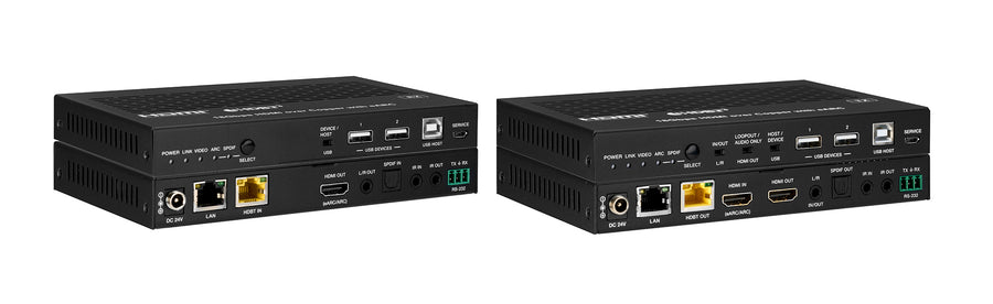 HDBaseT 3.0 4K HDMI Extender Kit with eARC and USB 2.0 - 328ft