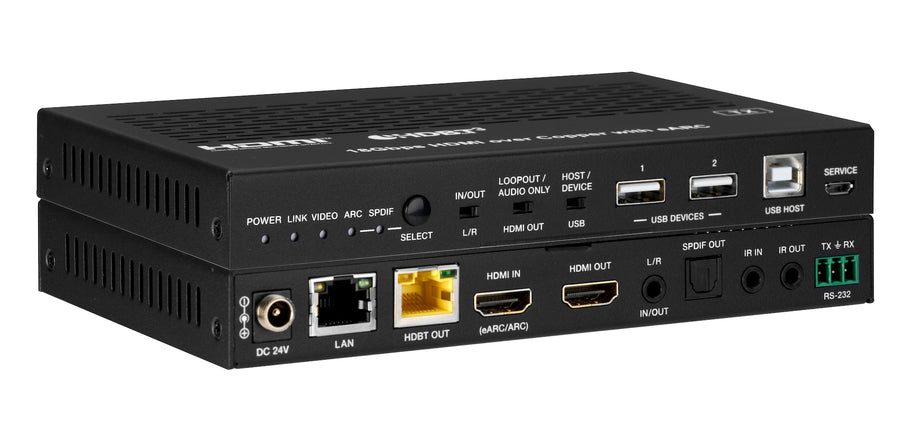 4K HDMI/eARC HDBaseT 3.0 Transmitter (100m) with USB 2.0 & Ethernet
