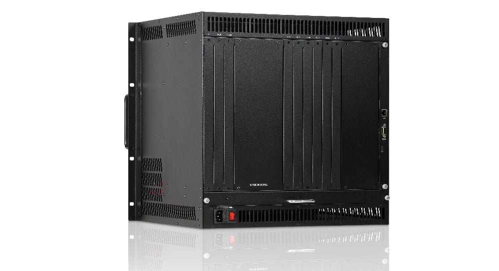 24×60 4K60 Modular Matrix Switcher with Built-In Video Wall