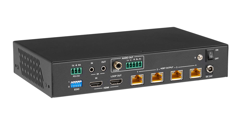 4K60 1×4 HDMI Distribution Amplifier over CAT6 — 150m/492ft