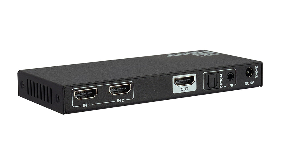 8K 2×1 HDMI 2.1 Switcher with Audio De-Embedding
