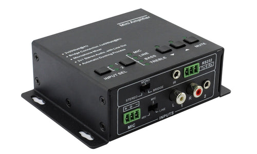 Mini 2-input Audio Amplifier with Mic Mixer