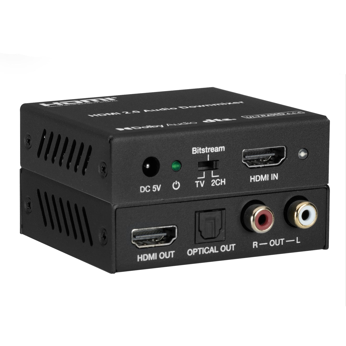 HDMI 4K HDMI Audio Down Mixer Decoder w/ DTS Dolby Optical R/L