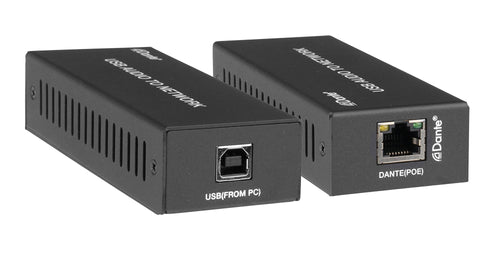 Dante powered 2CH USB Audio Encoder with POE