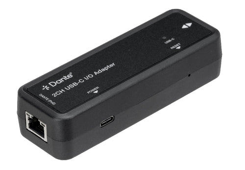 Dante® 2-Channel USB-C I/O Adapter