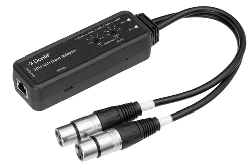 Dante® 2-Channel XLR Input Adapter