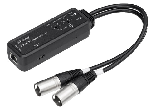Dante® 2-Channel XLR Output Adapter