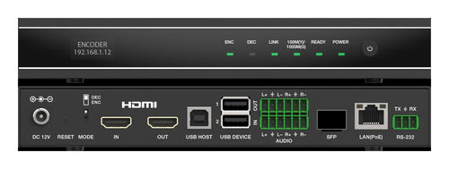 4K60 H.265/H.264 AV over IP Transceiver — Switchable ENC/DEC