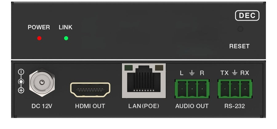 1080P60 H.265 AV over IP Decoder