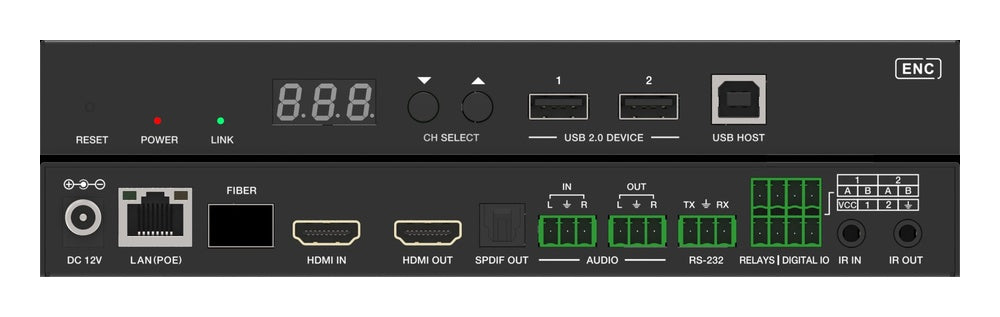 4K60 JPEG2000 AV over IP Encoder/Decoder — Dante Ready