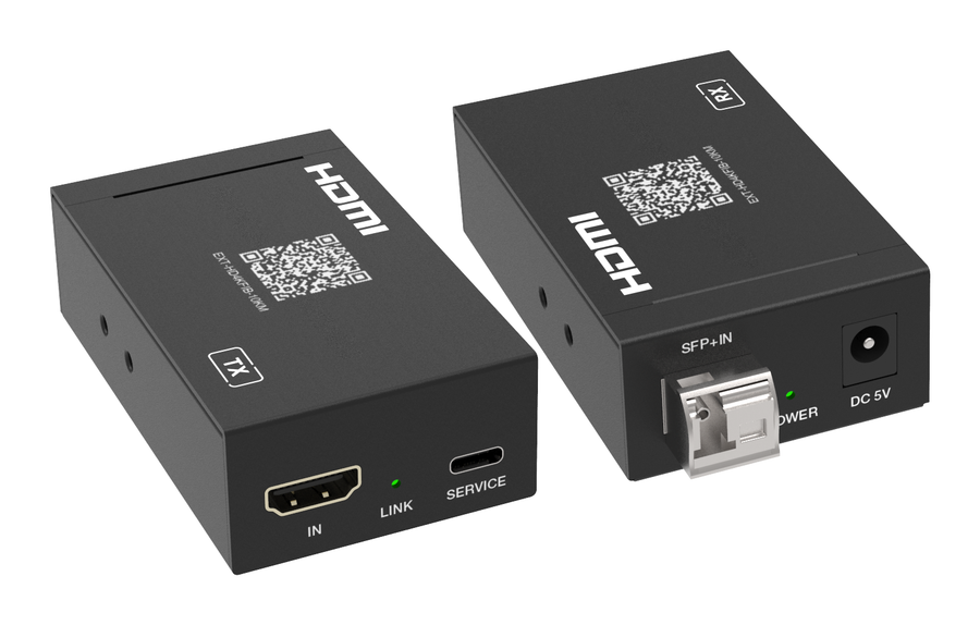 4K60 HDMI over Fiber Extender Kit (10km/6.2mi)