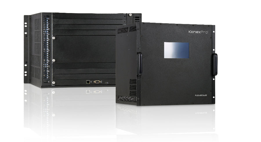 24×60 4K60 Modular Matrix Switcher with Built-In Video Wall