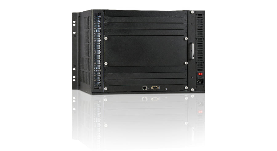 24×60 4K60 Modular Matrix Switcher with Built-In Video Wall