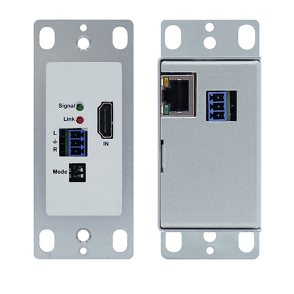 4K/60 HDMI to CAT x  Wall Plate Transmitter