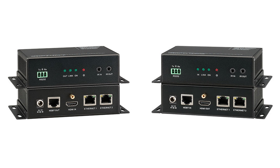 4K HDBaseT 100 Meter HDMI Extender Kit w/ 2-Port Ethernet Switch by KanexPro