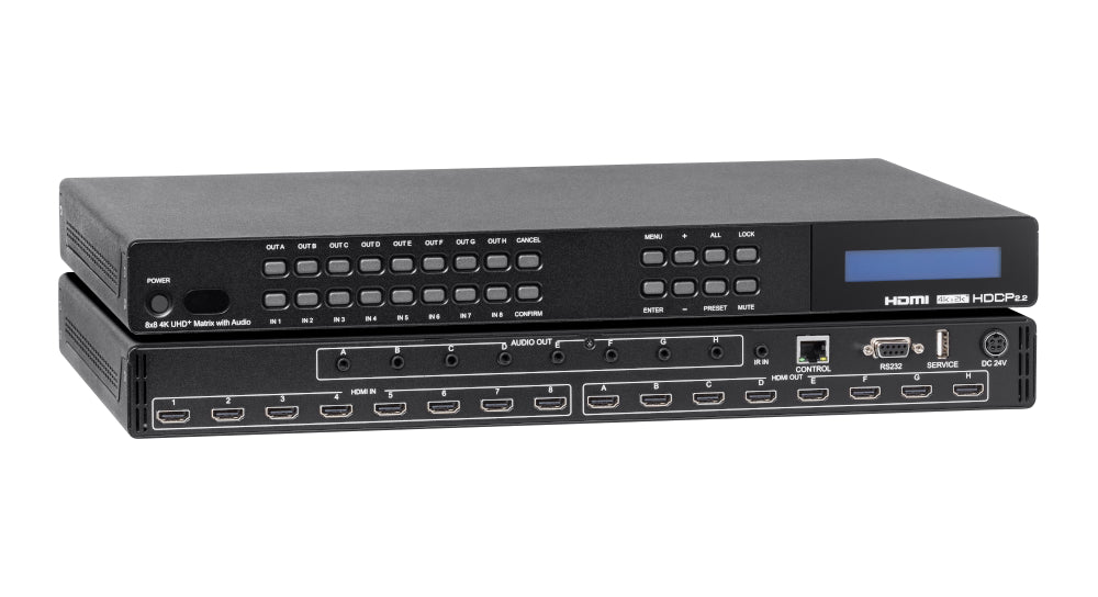 HD Audio Matrix Switcher 8x8 | 4K 60Hz Audio | Kanexpro Audio
