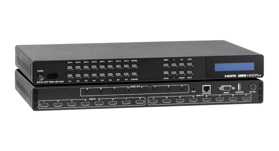 HD Audio Matrix Switcher 8x8 | 4K 60Hz Audio | Kanexpro Audio