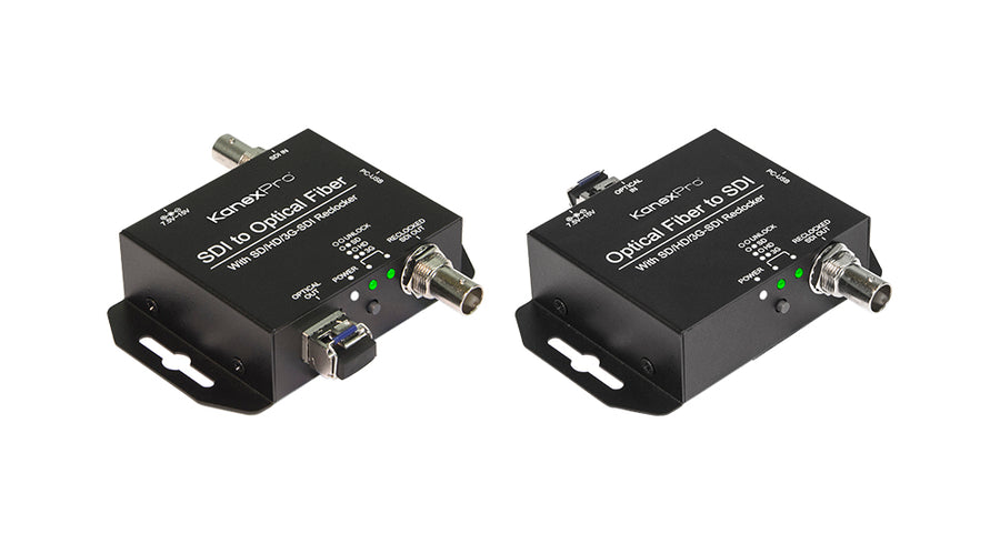 Fiber Optic SDI Extender Set - Up to 6.2 miles (10Km) by KanexPro