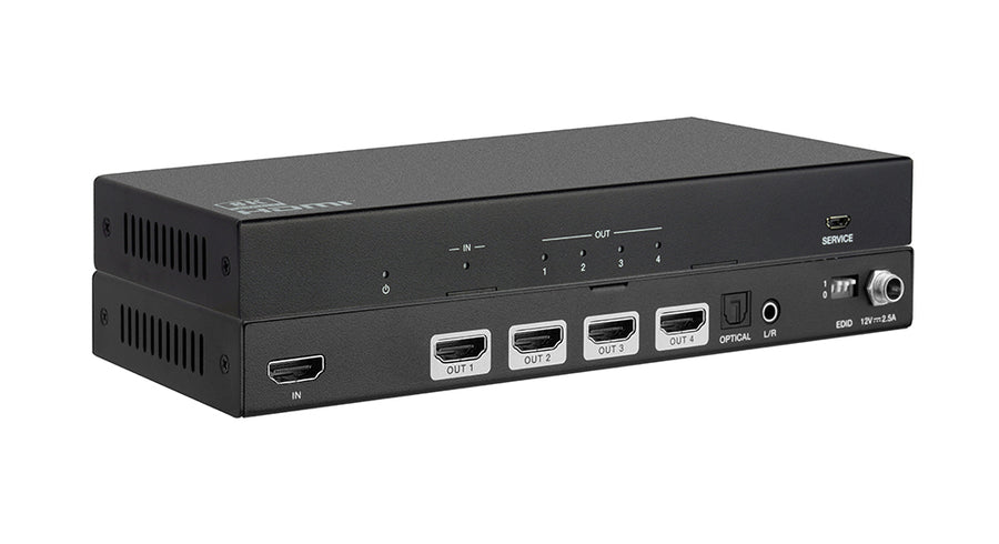 8K 1×4 HDMI 2.1 Splitter with Audio De-Embedding