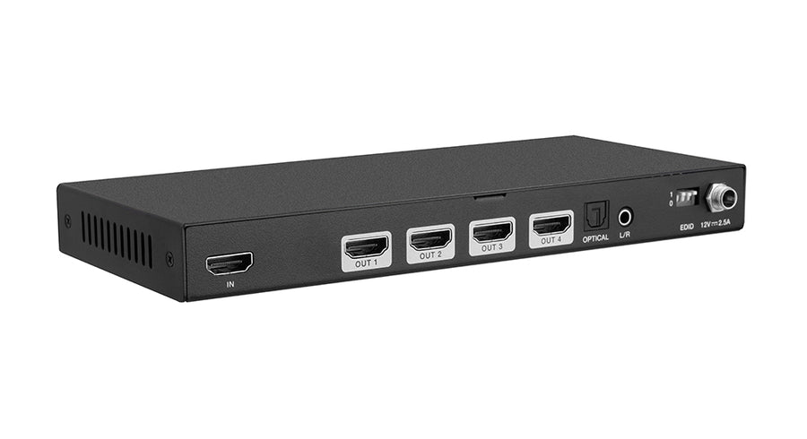 8K 1×4 HDMI 2.1 Splitter with Audio De-Embedding