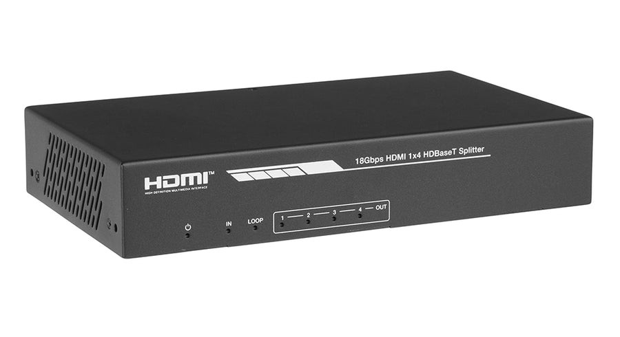 4K60 1×4 HDMI Distribution Amplifier over CAT6 — 150m/492ft