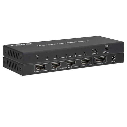 4K 1×4 HDMI Splitter with HDR and EDID Management
