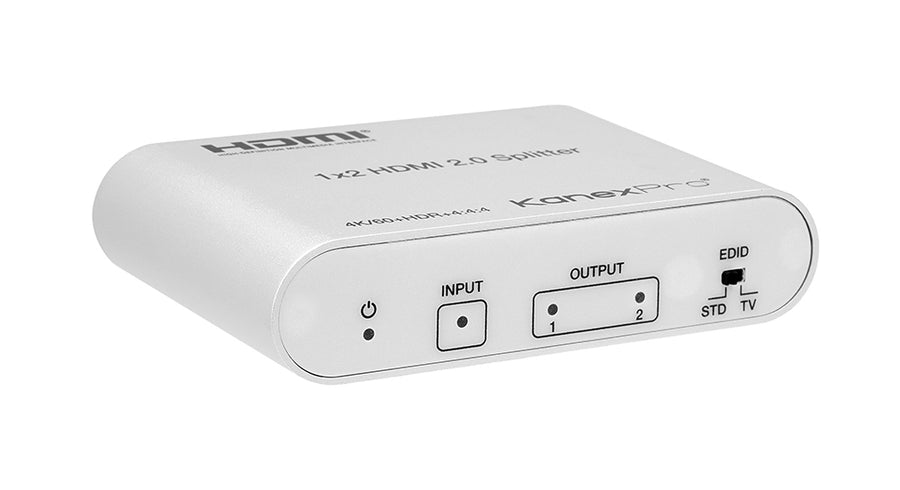 4K HDMI 1x2 Splitter with HDCP2.2 by KanexPro