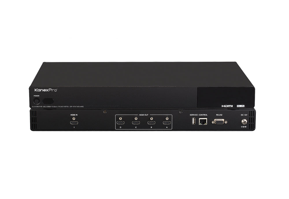 1×4 HDMI 4K UHD Video Wall Processor with Bezel Correction