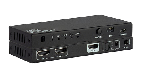 8K 2×1 HDMI 2.1 Switcher with Audio De-Embedding