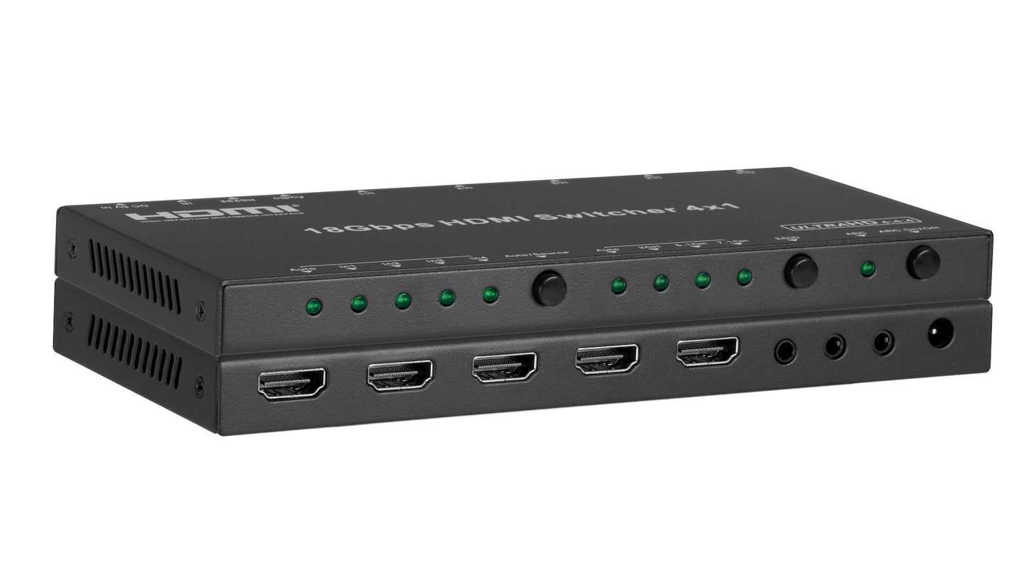 4x1 HDMI 2.0 Switch with ARC/Audio Breakout