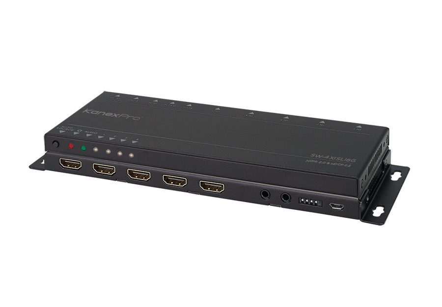 UltraSlim 4K HDMI® 4x1 Switcher with 4:4:4 Color Space & 18G – KanexPro SW-4X1SL18G