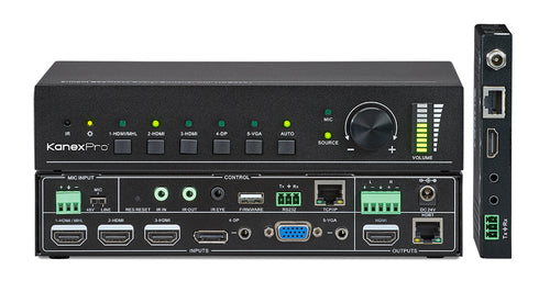 5-Input HDBaseT™ Seamless Presentation Switcher & Scaler by KanexPro